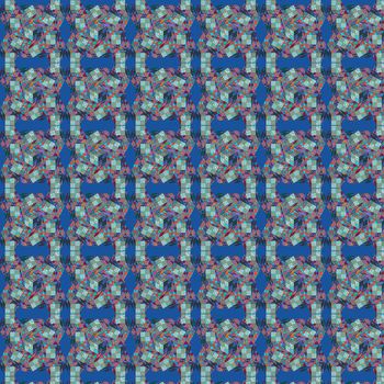 589679-时尚几何魔方条纹色块