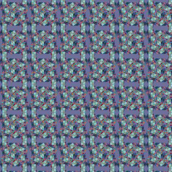 589681-时尚几何魔方条纹色块