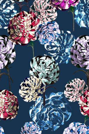 玫瑰印花华亿平台图片