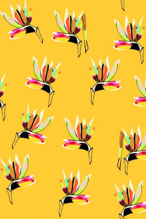 几何抽象印花华亿平台图片