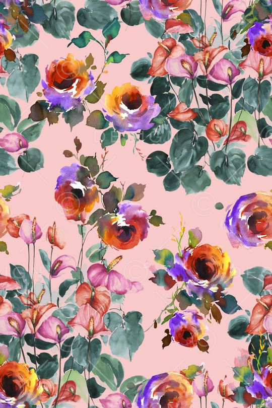 花朵印花华亿平台图片