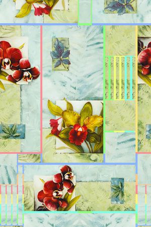 条纹印花华亿平台图片