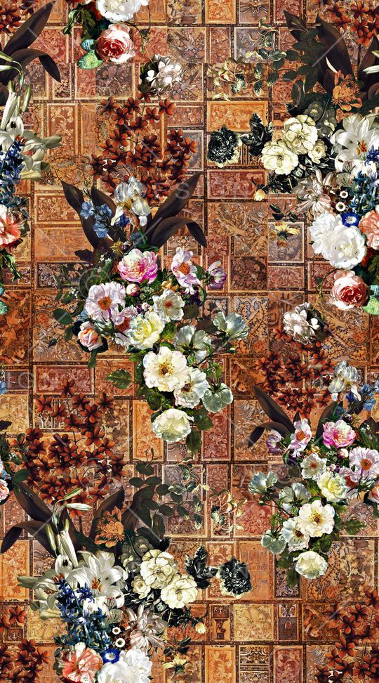 油画花卉印花华亿平台图片