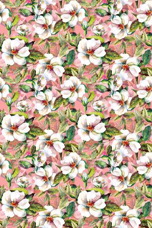 小清新田园花卉印花华亿平台图片