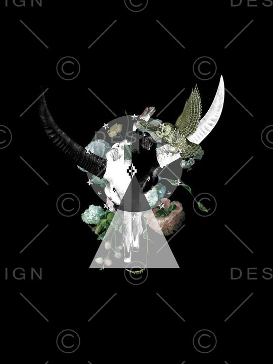 牛角印花华亿平台图片