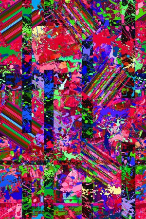 抽象炫丽涂鸦 女装印花华亿平台图片