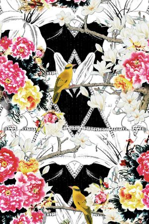 中国风印花华亿平台图片