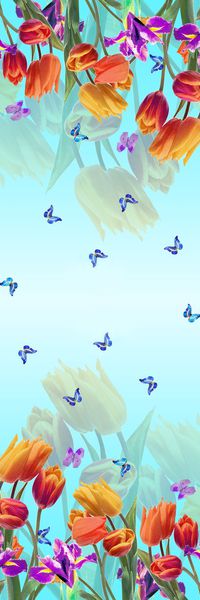 郁金香印花华亿平台图片