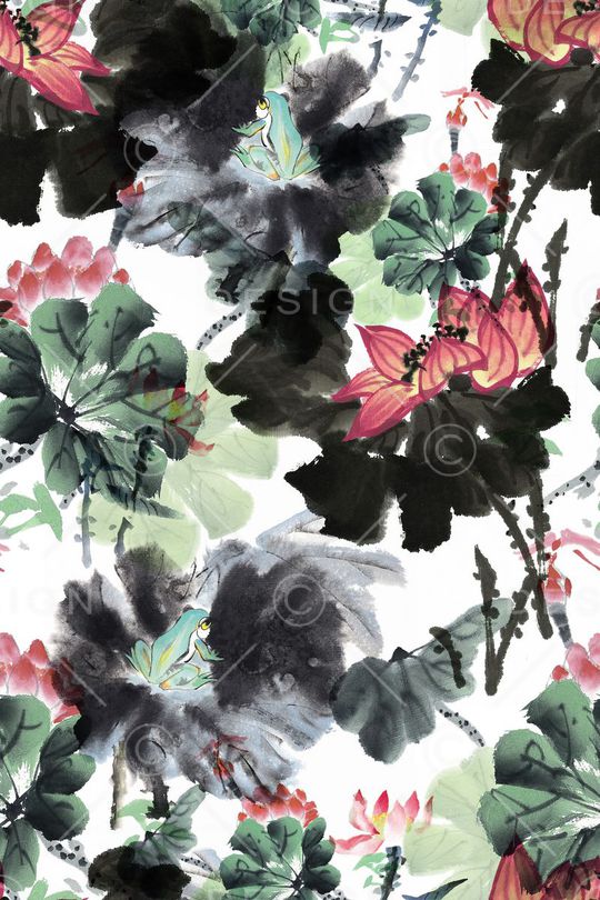 手绘印花华亿平台图片