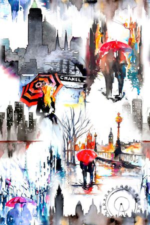 抽象印花华亿平台图片