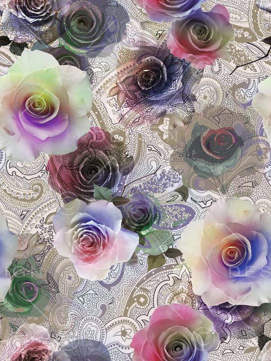 佩兹利印花华亿平台图片