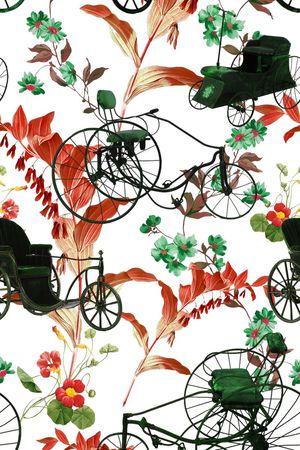 复古印花华亿平台图片