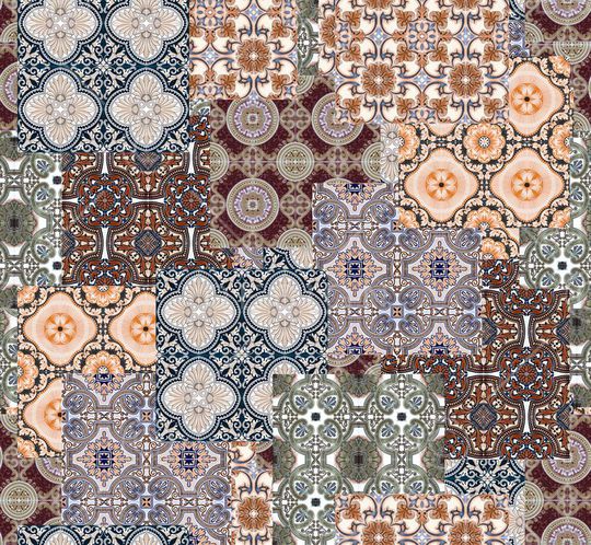 复古怀旧印花华亿平台图片