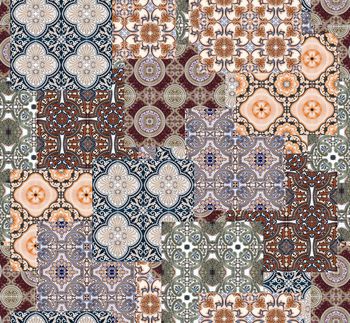 590383-复古民族纹样拼贴