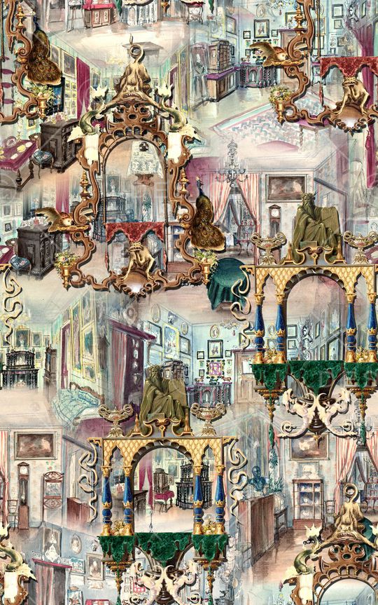 欧式印花华亿平台图片