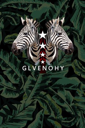 热带植物印花华亿平台图片