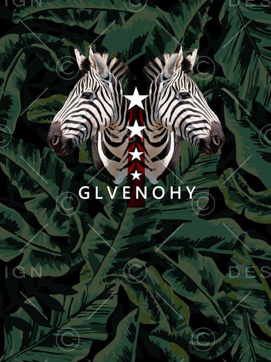 热带植物印花华亿平台图片