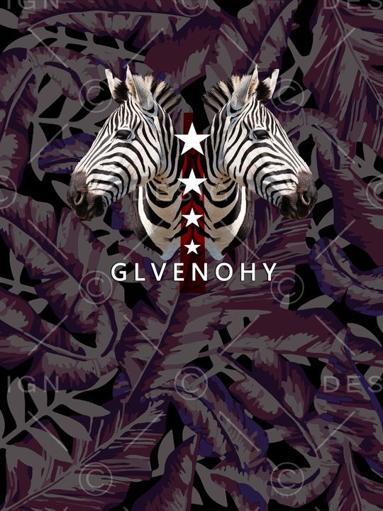 热带植物印花华亿平台图片