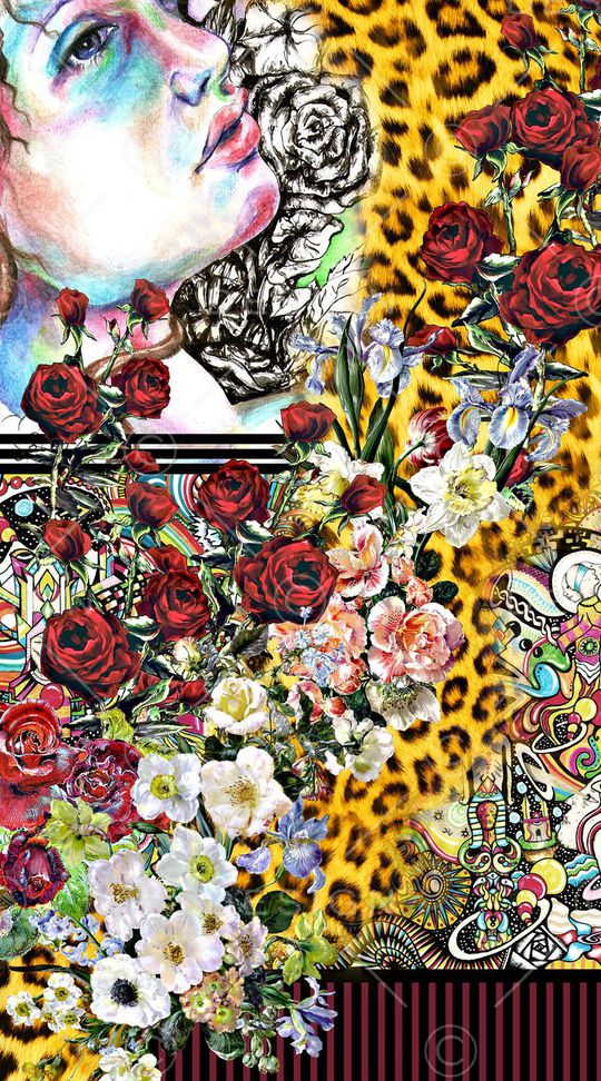 油画花卉印花华亿平台图片