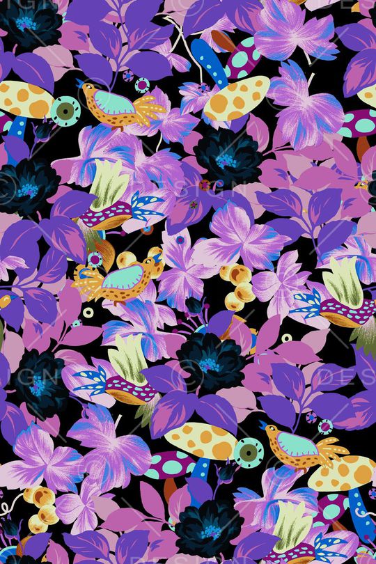 手绘印花华亿平台图片