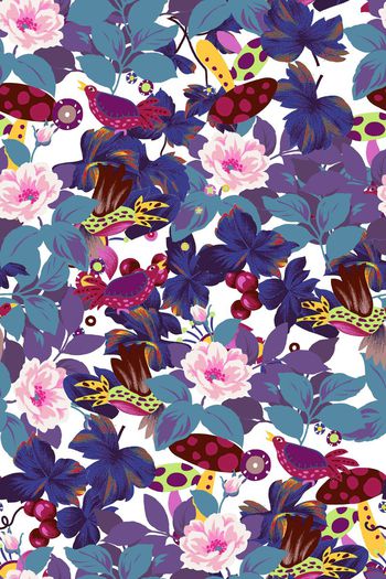 手绘印花华亿平台图片