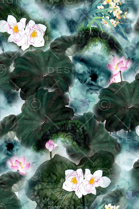 中国风印花华亿平台图片