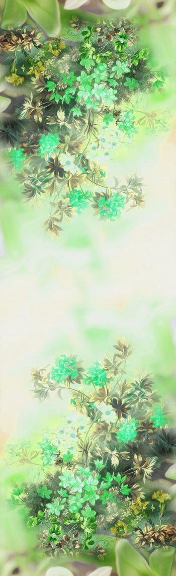 590545-田园油画小碎花长巾