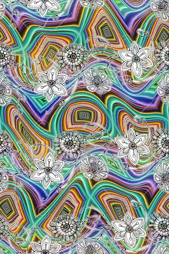 抽象印花华亿平台图片