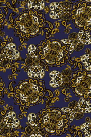 腰果花印花华亿平台图片