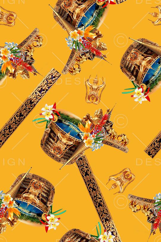 东南亚民族风印花华亿平台图片