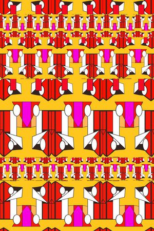 几何折纸效果 女装印花华亿平台图片