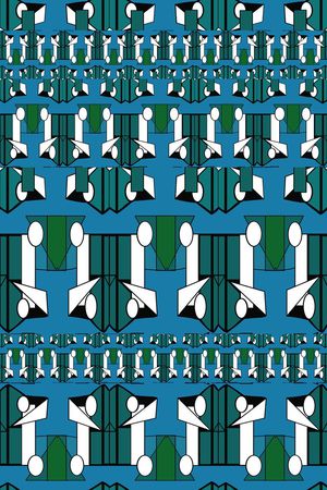 几何折纸效果 女装印花华亿平台图片