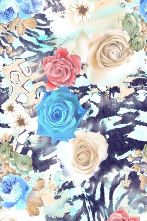 假拼接印花华亿平台图片