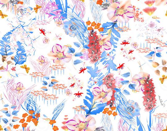 小碎花印花华亿平台图片