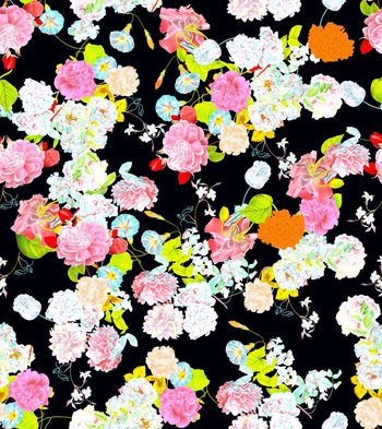 牵牛花印花华亿平台图片