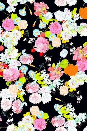 牵牛花印花华亿平台图片