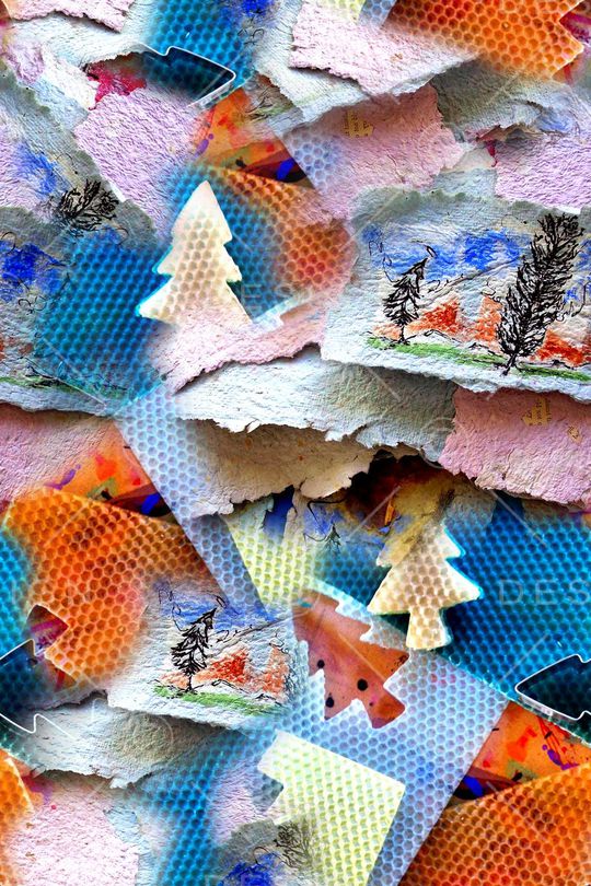 抽象印花华亿平台图片