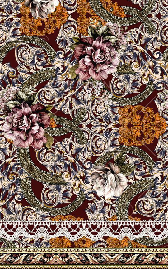 欧式印花华亿平台图片