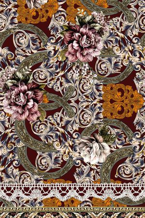 欧式印花华亿平台图片