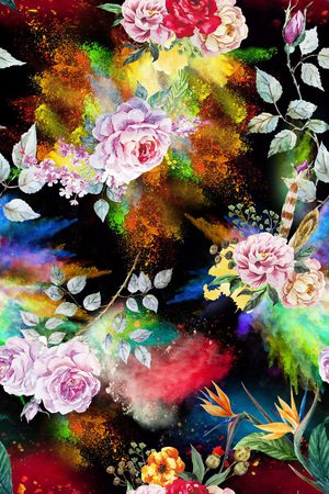 花朵印花华亿平台图片