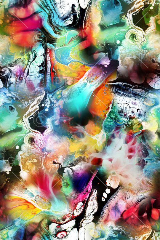 抽象印花华亿平台图片