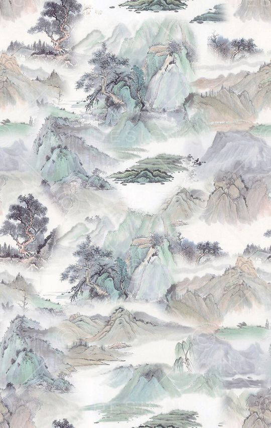 中国风印花华亿平台图片