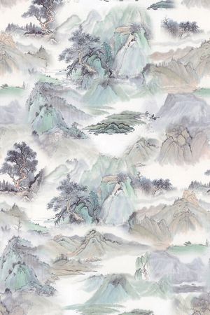 中国风印花华亿平台图片