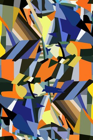 抽象印花华亿平台图片