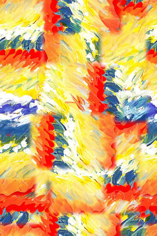 油画条纹印花华亿平台图片