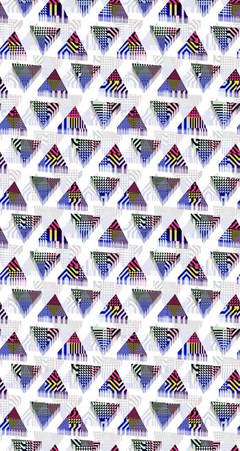 590911-彩色立体渐变三角几何