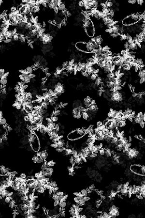 抽象时尚花卉印花华亿平台图片