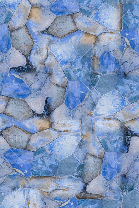 蓝色大理石印花华亿平台图片