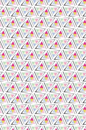 几何拼接印花华亿平台图片