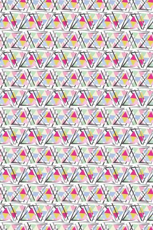 几何拼接印花华亿平台图片